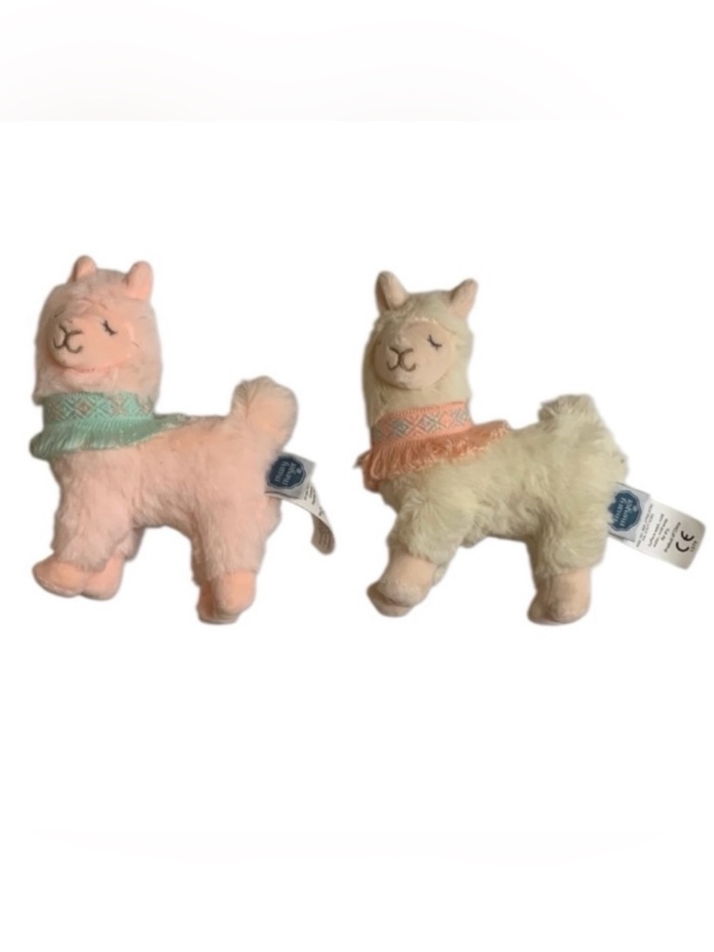 Mary Meyer Lexi Llama Plush Lot Pink Cream Stuffed Animals - Picture 1 of 8